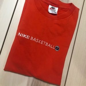 Vintage 1990s‎ Nike Basketball White Tag Shirt XL